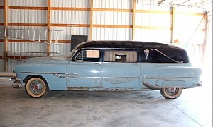 1953 Pontiac Chieftain Hearse Comes Out of the Barn Just in Time for Halloween