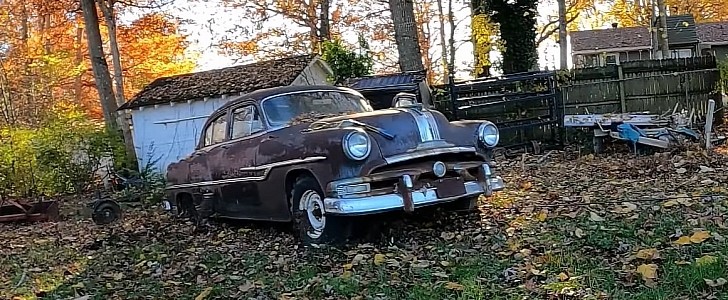 abandoned 1953 Pontiac Chieftain