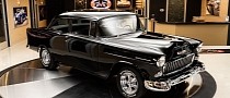 1955 Chevrolet 150 Is a Black Mirror, Hides 9.4-Liter Big Block Making 727 HP