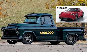 1955 Chevrolet 3100 Is a Corvette-Spec Pickup Truck Going for Porsche Taycan Money