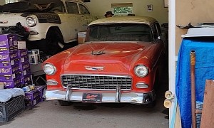 1955 Chevrolet Bel Air Comes Out of Long-Term Storage, Gets First Wash in 17 Years