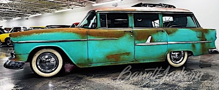 1955 Chevrolet Bel Air comes not with real rust, but with faux patina