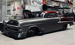 1955 Chevrolet Bel Air Outlaw Looks Like a Real-Life Hot Wheels Car