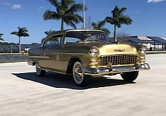 1955 Chevrolet Bel Air Replica With Gold Plating Has Just Found a Home, It's Not a Safe!