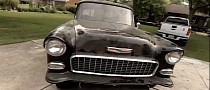 1955 Chevrolet Gasser Comes Out of the Barn, Gets First Wash in 10 Years