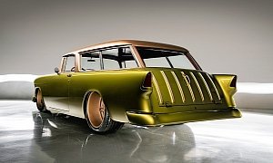 1955 Chevrolet Nomad Wagon Is Custom Build Gone Mad (Not a Rendering)
