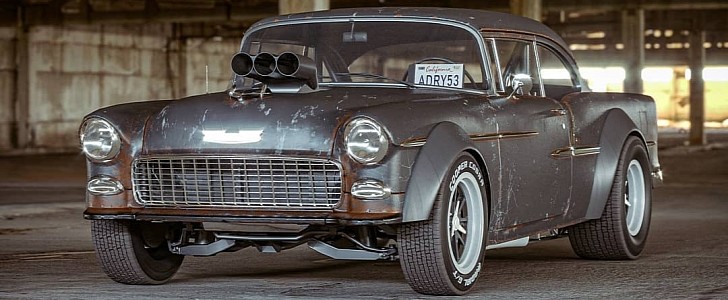 1955 Chevy 210 Two-Lane Blacktop Hot Rod rendering
