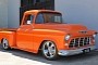 1955 Chevy 3100 Stepside Was in Furry Rough Shape, Turns Orange Marvel in a Year