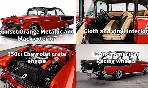 1955 Chevy Bel Air “Hot One” Is Orange Up Front, Black in the Rear, And Amazing in Between