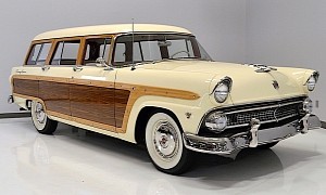 1955 Ford Country Squire Station Wagon Is Old Suburban America at Its Finest