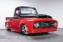 1955 Ford F-100 Bought for $500 Turns Into This $160K Red and Black Wonder