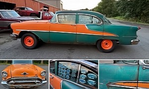 1955 Oldsmobile Super 88 Parked 40 Years Ago Is a Drag-Racing Hero Awaiting Restoration