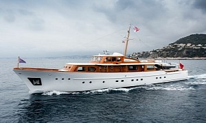 1955 Sans Souci Motor Yacht Is a Piece of Seafaring History