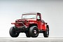 1955 Willys Jeep Pickup With JK Wrangler Chassis Rocks Supercharged V6 Engine