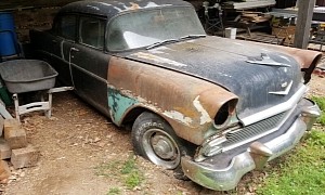 1956 Chevrolet 210 Spent Decades in a Barn, Hides Mysterious V8 Under the Hood