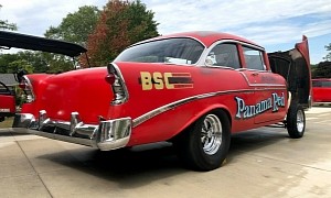 1956 Chevrolet Bel Air "Panama Red" Is a Piece of Drag Racing History, Up for Sale