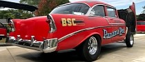 1956 Chevrolet Bel Air "Panama Red" Is a Piece of Drag Racing History, Up for Sale