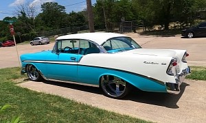 1956 Chevrolet Bel Air Rides on 24s, Hides Supercharged Surprise Under the Hood