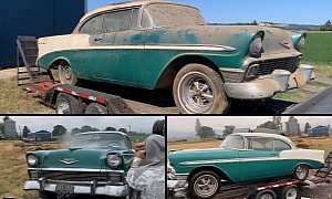 1956 Chevy Bel Air Barn Find Gets First Wash in 33 Years, Becomes Beautiful Survivor