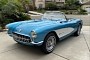 1956 Chevy Corvette Shows a 385-HP Nassau Blue Case of Best of Both Worlds