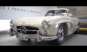 1956 Mercedes-Benz 300SL Gullwing Shines Like New After Pristine Detailing