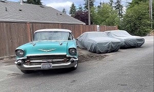 1957 Chevrolet Bel Air Barn Find Flexes Mysterious V8 and Four-Speed Manual