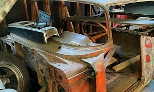 1957 Chevrolet Bel Air Buried Alive in a Garage, Mysterious V8 Still Somewhere Around