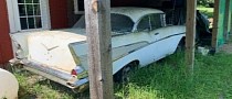 1957 Chevrolet Bel Air Found While Going to Pick Blueberries, V8 Still Running