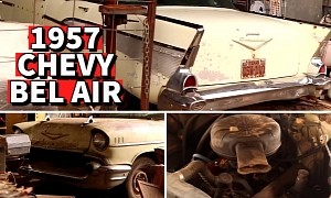 1957 Chevrolet Bel Air Gets Rescued After 35 Years in a Barn, V8 Comes Back to Life