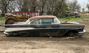 1957 Chevrolet Bel Air Has Been Sitting for 56 Years, Needs Total Restoration