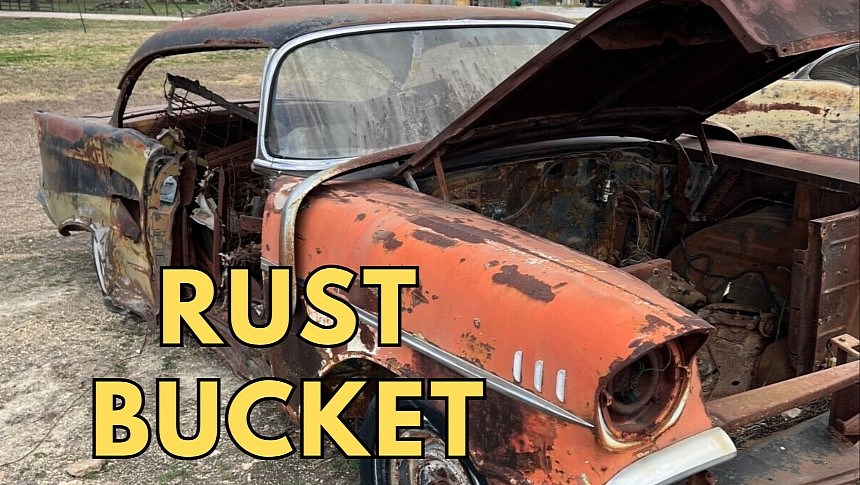 1957 Bel Air in rust bucket condition