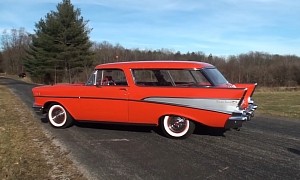 1957 Chevrolet Nomad Is a Matador Red Time Capsule, Numbers-Matching V8 Included