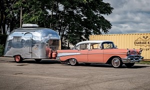 1957 Chevy Bel Air Tri-Five Is a Stunning Classic, So Is the Matching '57 Airstream