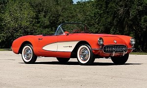 1957 Chevy Corvette Fuelie Is a Red Texan Wonder, Sells for Big Bucks