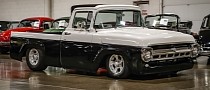 1957 Ford F-100 Brings 428ci Supercharged Crown Vic Delights in Formal Attire