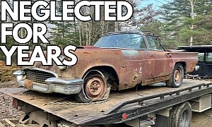 1957 Ford Thunderbird Convertible Looks Like a Wreck, Feels Like a Champion