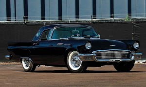 1957 Ford Thunderbird Is a Rare F-Code, Black Beauty Has It All