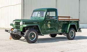 1957 Willys Jeep Truck Looks Excellent After Body-Off Refurbishment