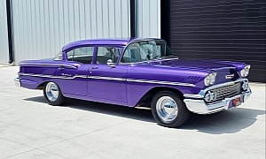 1958 Chevrolet Delray Rocks Purple Without a Care in the World