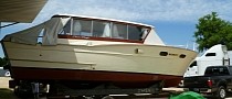 1958 Chris-Craft Sedan Cruiser Boat Stored for 35 Years Is Not Your Average Barn Find