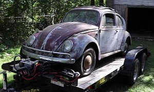 1958 VW Beetle Ragtop Sitting for 35 Years in a New Hampshire Barn Gets Adopted