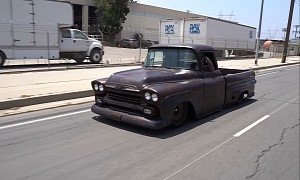 1959 Chevrolet Apache Burned to the Ground in Camp Fire, Now It's a Slammed Cruiser
