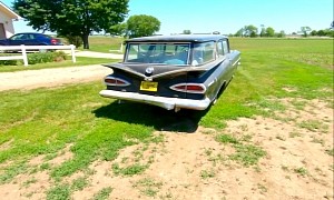 1959 Chevrolet Brookwood Survivor Comes Out of the Barn, Flexes Factory Paint