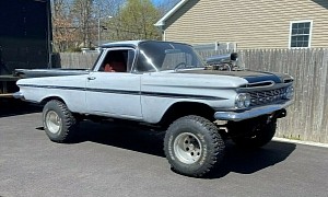 1959 Chevrolet El Camino Goes Wild with Suburban 4x4 Frame, Supercharged V8