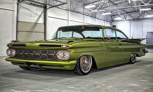1959 Chevy Biscayne Restomod Looks Surreal When Dropped on Raceline Wheels, Right?
