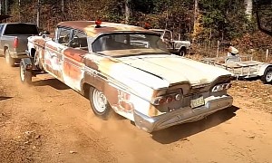 1959 Edsel Ranger Left To Rot on a Field Comes Back to Life After 50 Years
