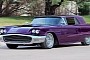 1959 Ford Thunderbird Is One Chopped and Mean Purple Monster