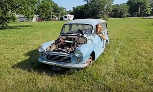 1959 Morris Minor Traveller Wagon Spent 40 Years in a Barn, Refuses to Die