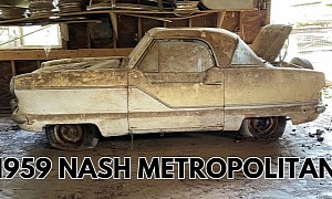 1959 Nash Metropolitan Found in a Dusty Barn After 3 Decades