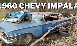 1960 Chevrolet Impala Sleeping in the Forest Is Still Complete, Good V8 News